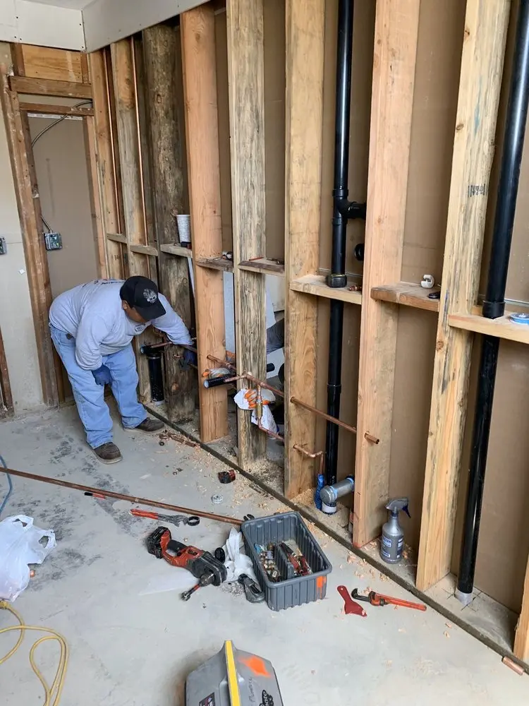 Commercial rough-in plumbing for Gas Line Repair in Luzerne